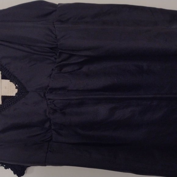 NEW Gold Hawk Black Silk Double Layer Silk Babydoll Camisole Tank Size Medium - Picture 10 of 16